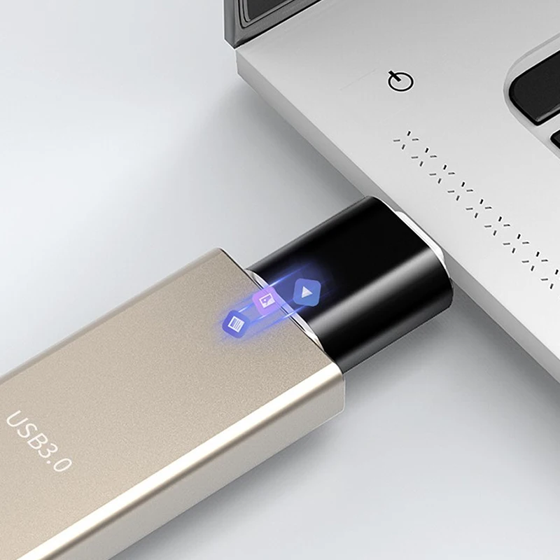 

1Pc Type-C Male to USB Female Adapter Type-C to USB 3.0 Adapter Connect USB Peripherals Devices to Mobile Silver Black Gold