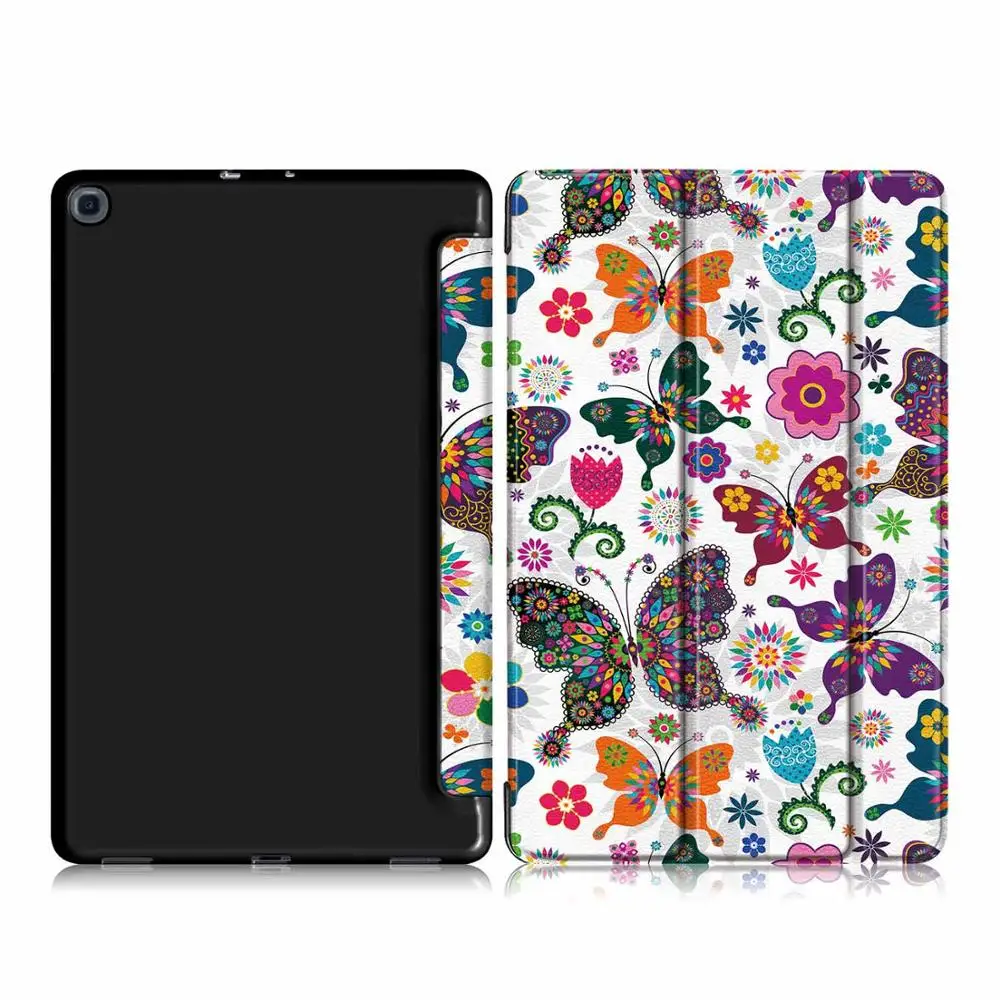 T515-TPUSZ-HD Ультра тонкий PU чехол для samsung Galaxy tab A 10,1 SM-T510 T515 планшет чехол для samsung tab a 10.1 чехол - Цвет: T515-TPUSZ-HD