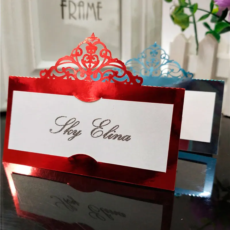 10 шт. Свадебный детский душ день рождения стол имя место карты пользу Декор