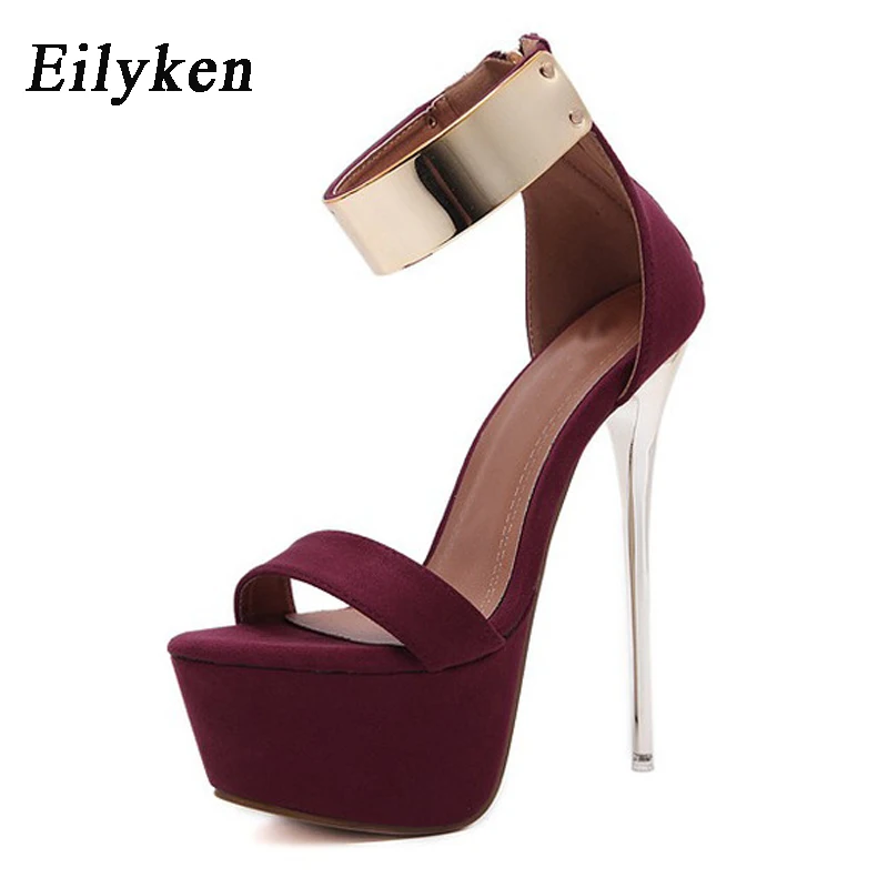 Eilyken/Коллекция 2021 года Женские босоножки Летние туфли лодочки на платформе и