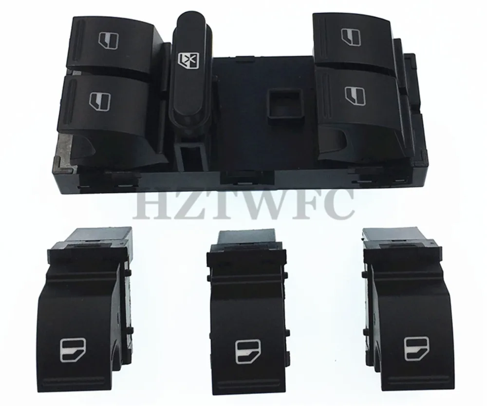 1K4959857B 1F0959855 новый набор кнопок переключения окна для VW Jetta Golf MK5 MK6 Touran Tiguan Caddy Passat B6