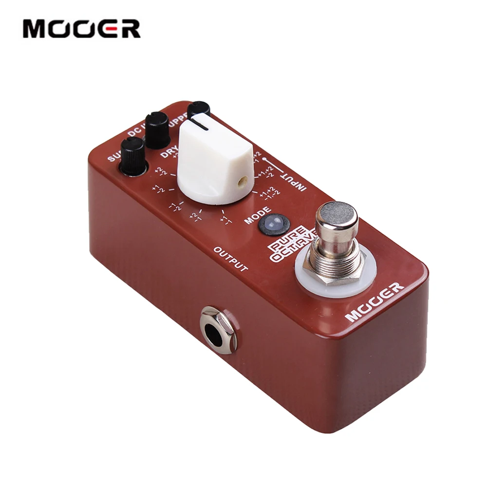 MOOER PURE OCTAVE гитарная педаль микро Octave для создания эффектов 11 True Bypass полностью