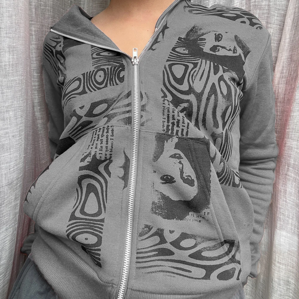 

Женская толстовка с капюшоном, на молнии, с длинным рукавом