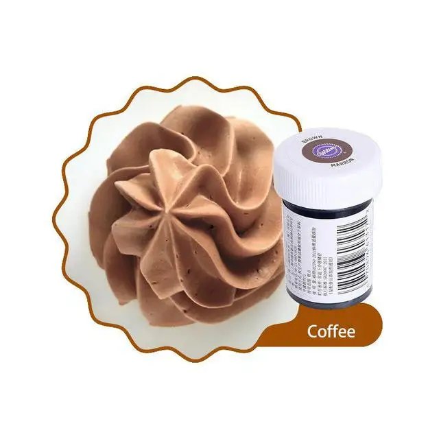 Coffee Wilton цвет еды ing глазурь цвета, на гелевой основе, 1 шт 1 oz. Съедобный цвет пигмент для выпечки торта Кондитерские помадки Макарон крем - Цвет: Coffee
