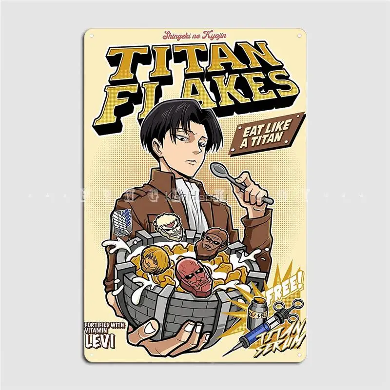 

Плакаты с изображением титановых хлопьев, винтажные настенные постеры для паба, кинотеатра, деревянные знаки