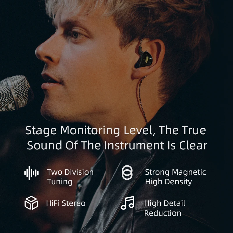 

KZ EDX Dynamic Drive In-Ear Headphone Earplugs HiFi Hi-Fi Audiophile Music Earphone Earbuds Detachable Cable