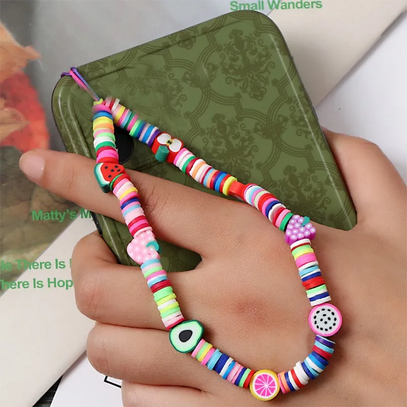 Multi-style Mobile Phone Straps Resin Bead Imitation Pearl Pendant Lanyard Anti-lost Cellphone Chain For iPhone Xiaomi Samsung | Мобильные
