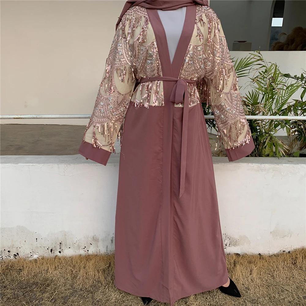 Рамадан кимоно абайя Дубайский хиджаб мусульманское платье для женщин Caftan Marocain