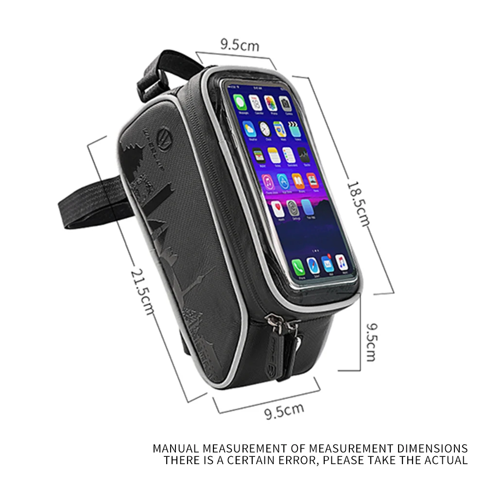 Нарамная Передняя велосипедная сумка 6 дюймового телефона сенсорный экран Экран