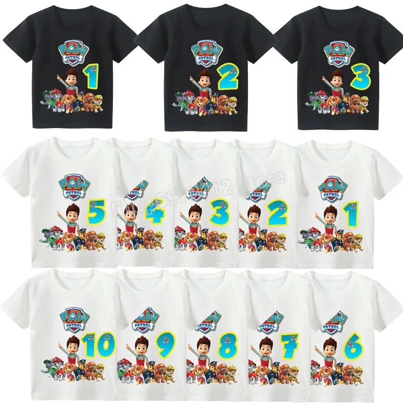 Детская футболка с мультяшным принтом Щенячий патруль | Игрушки и хобби