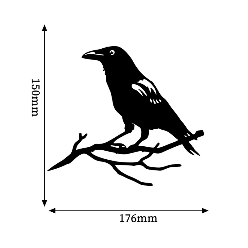 

1PC Outdoor Garden Decoration Sculpture Simulation Animal Metal Bird Art Plug-in Backyard Branch Plug-in Creative Ornaments