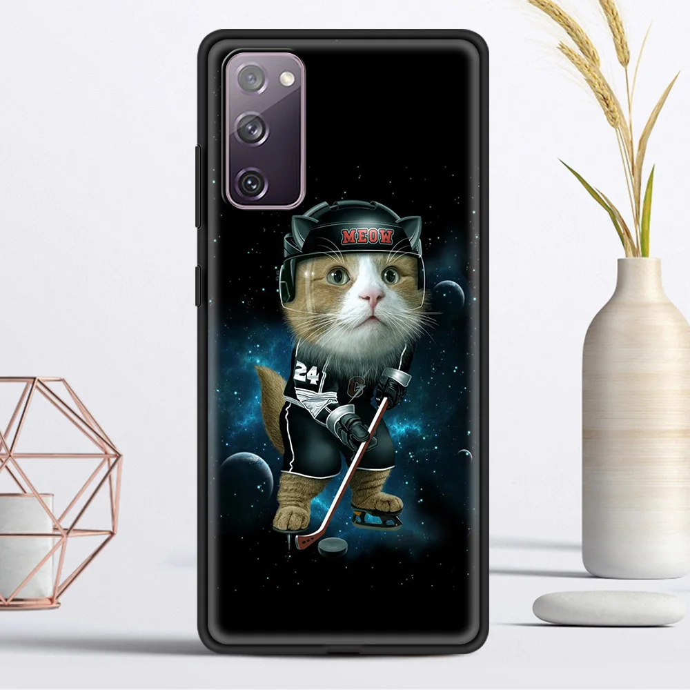 

Phone Accessories Cover for Samsung Galaxy S20 FE S21 S20 Ultra S10 Lite S10E S9 Plus 5G Luxury Case Shell Caroon Cat