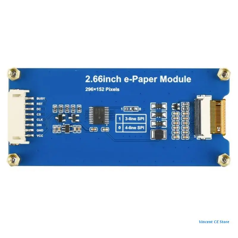 

K92F 2.66-inch E-Ink Display Module Electronic E-paper Sreen with Embedded Controller SPI Interface 296×152 Resolution for stM32