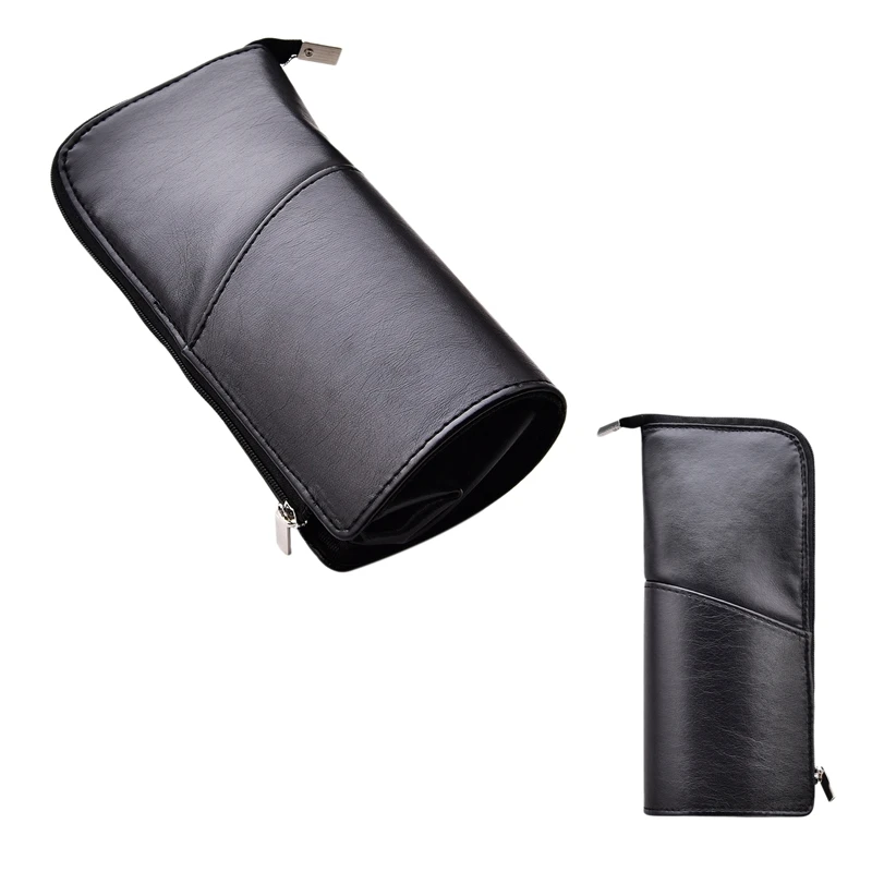 Полиуретановый Дорожный Чехол-карандаш для кистей макияжа органайзер на молнии