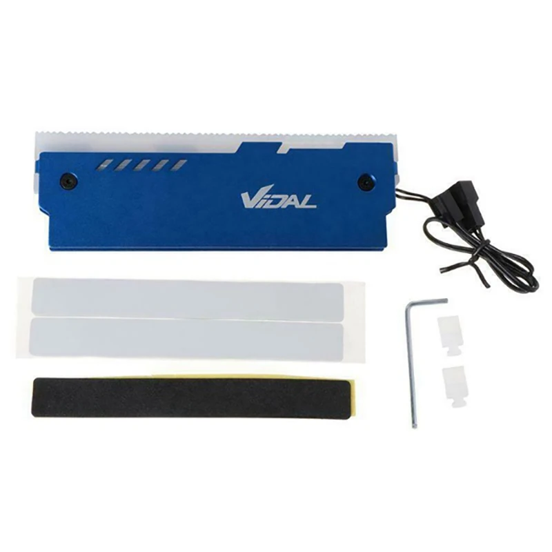 2 шт. Desktop Memory Оперативная память RGB теплоотводящий кулер оболочки Алюминий