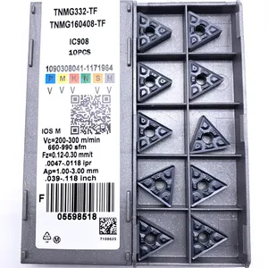Резец для наружной обточки TNMG160408 TF IC907IC908, твердосплавная вставка TNMG 160408, токарный резак