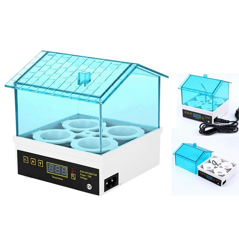 Digital Temperature Small Brooder Hatchery Egg Incubator Hatcher For Chicken Duck Bird Pigeon | Feeding &amp Watering Supplies