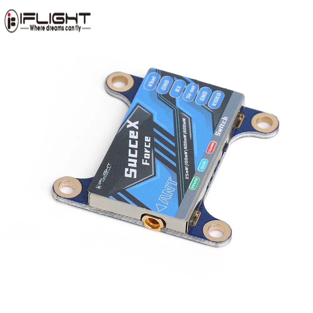 

iFlight SucceX-Force 5.8GHz 48CH PIT/25mW/100mW/400mW/600mW Switchable FPV VTX Video Transmitter For RC Mini Drone Accessories