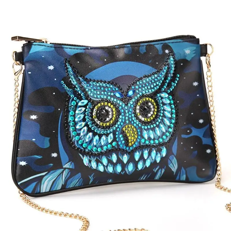 Поделки специальная форма алмазная живопись сова птица Бабочка молния цепь