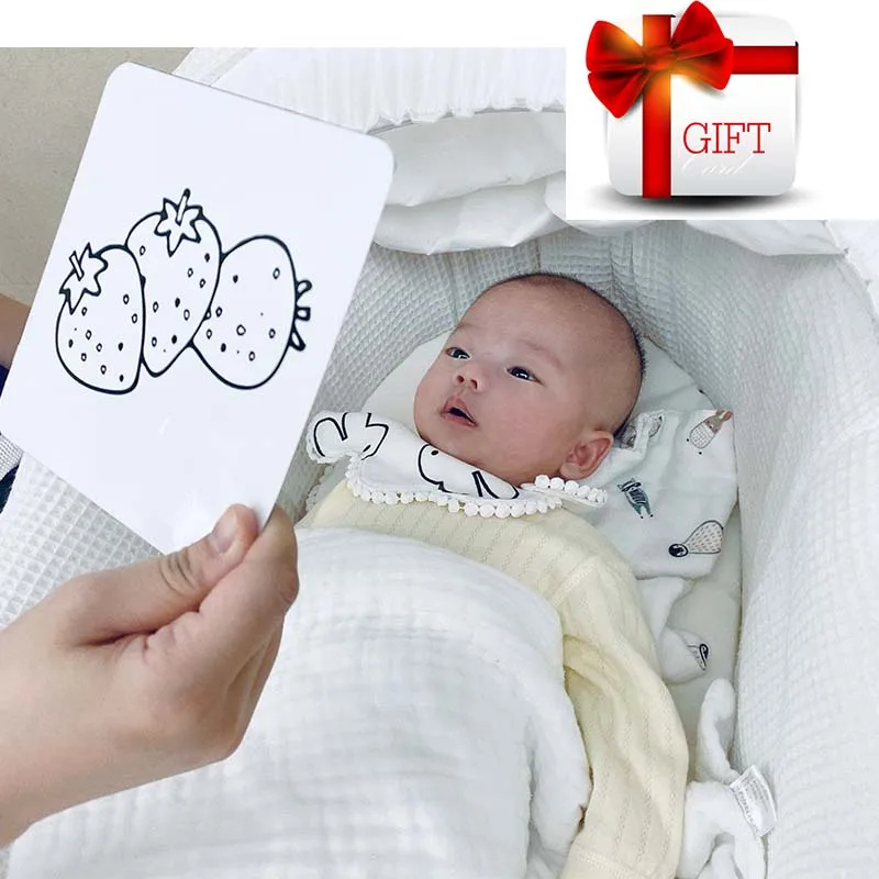 Черно белая и цветная карточка для детей дошкольного возраста визуальная