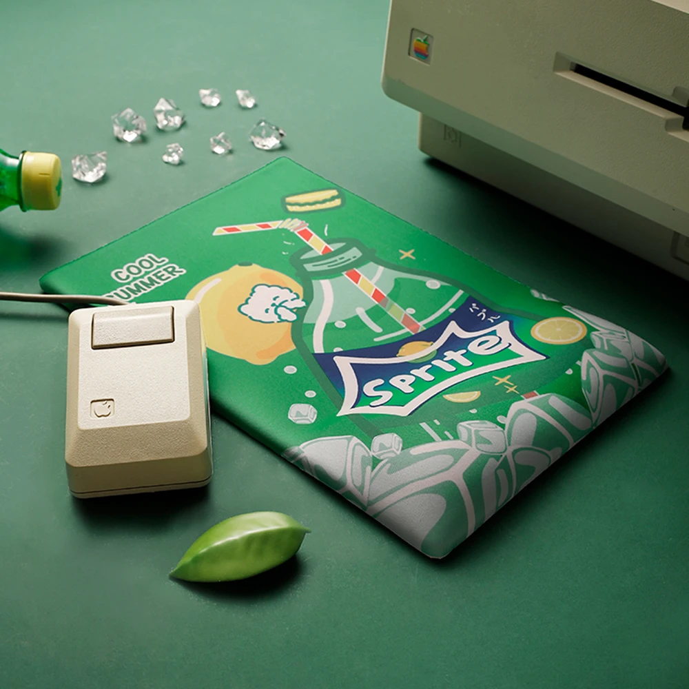Green Lemon Sprite Cola Design Hand Wrist Rest Pad For Mechanical Keyboard Comfortable Memory Foam Tray Mouse | Компьютеры и офис