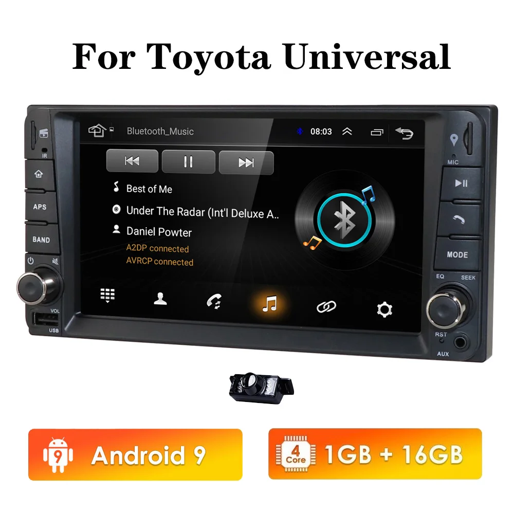 Android 9 0 7 дюймов 2 din автомобильный dvd мультимедиа для TOYOTA COROLLA Camry бренд Land Cruiser HILUX
