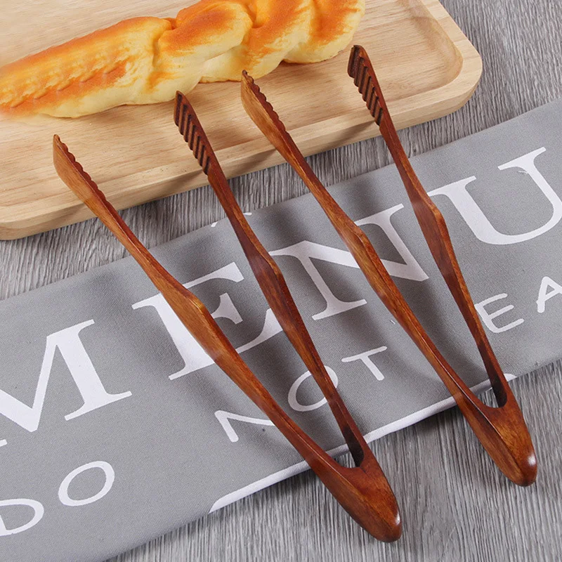 1 шт. деревянные щипцы для еды кухонные принадлежности инструменты барбекю салат