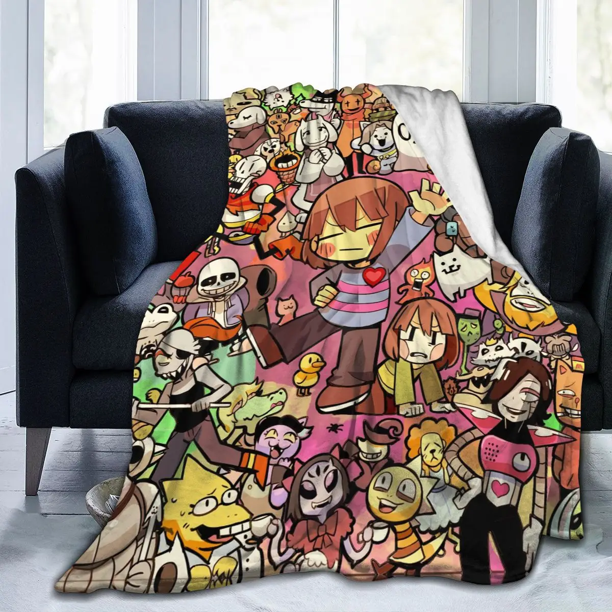 

Мягкое покрывало для дивана под заказ Undertale Sans