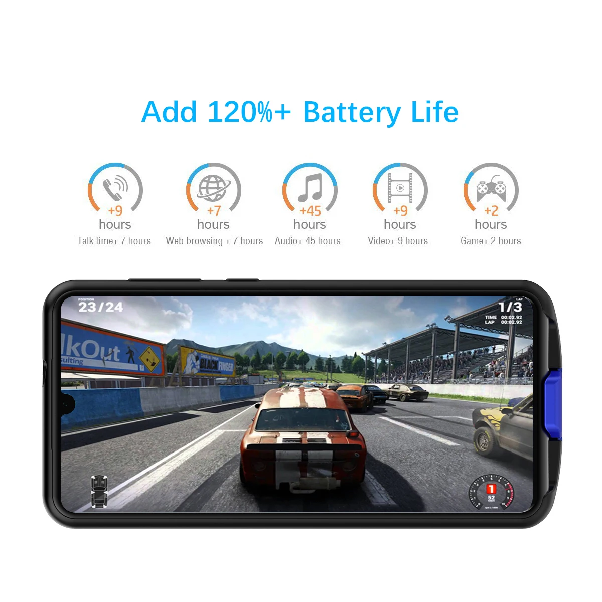Для Xiaomi Redmi Note 8 6500 мА/ч чехол для зарядного устройства расширенный аккумулятор