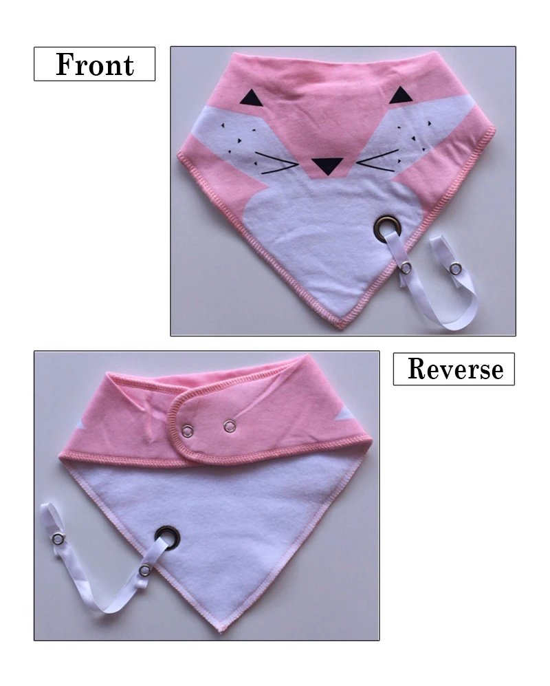 Детские нагрудники треугольные хлопковые Мультяшные детские для кормления