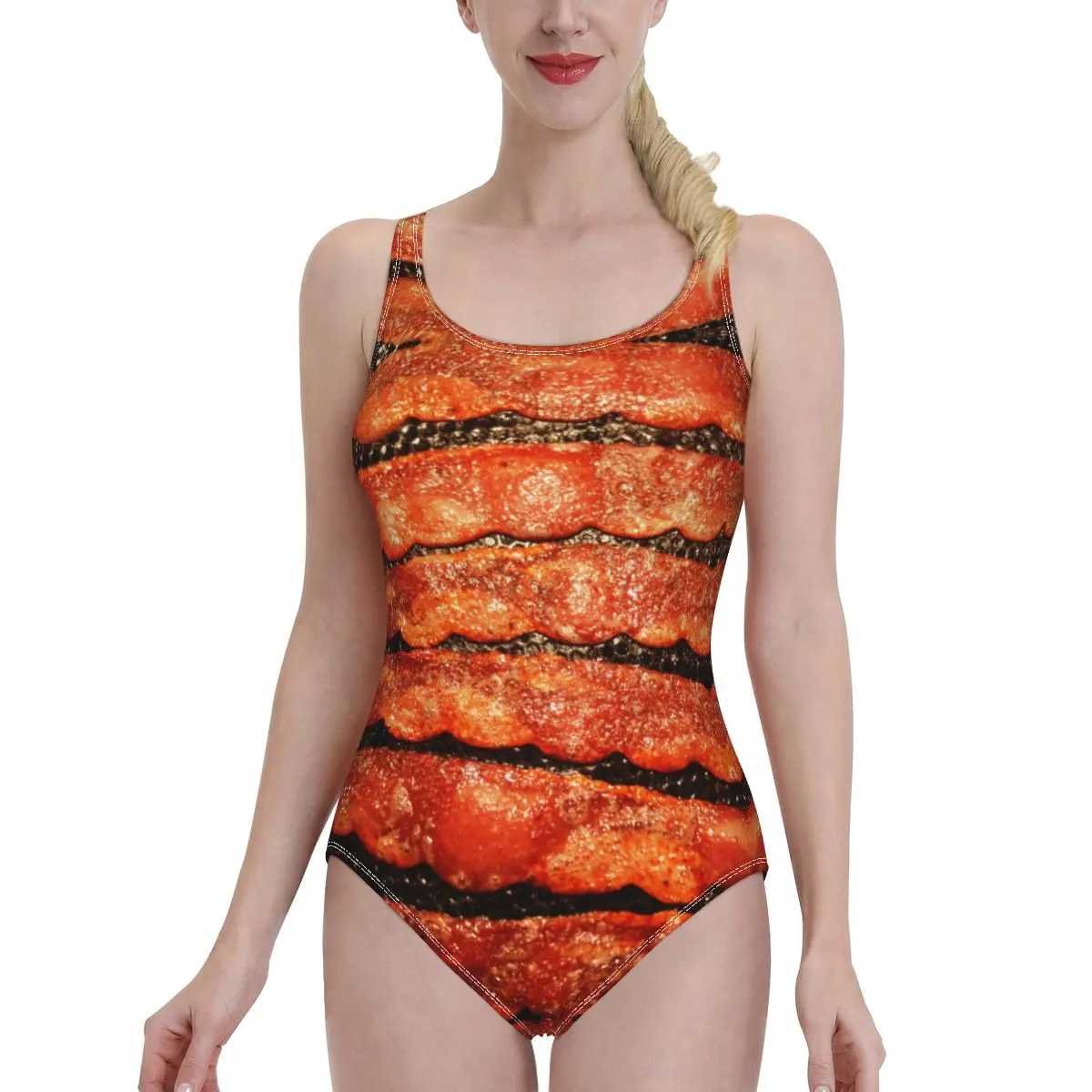 

Japanese Anime sexy Bikinis Swimsuit Bacon Patriotic Beach wear Cute Swimwear