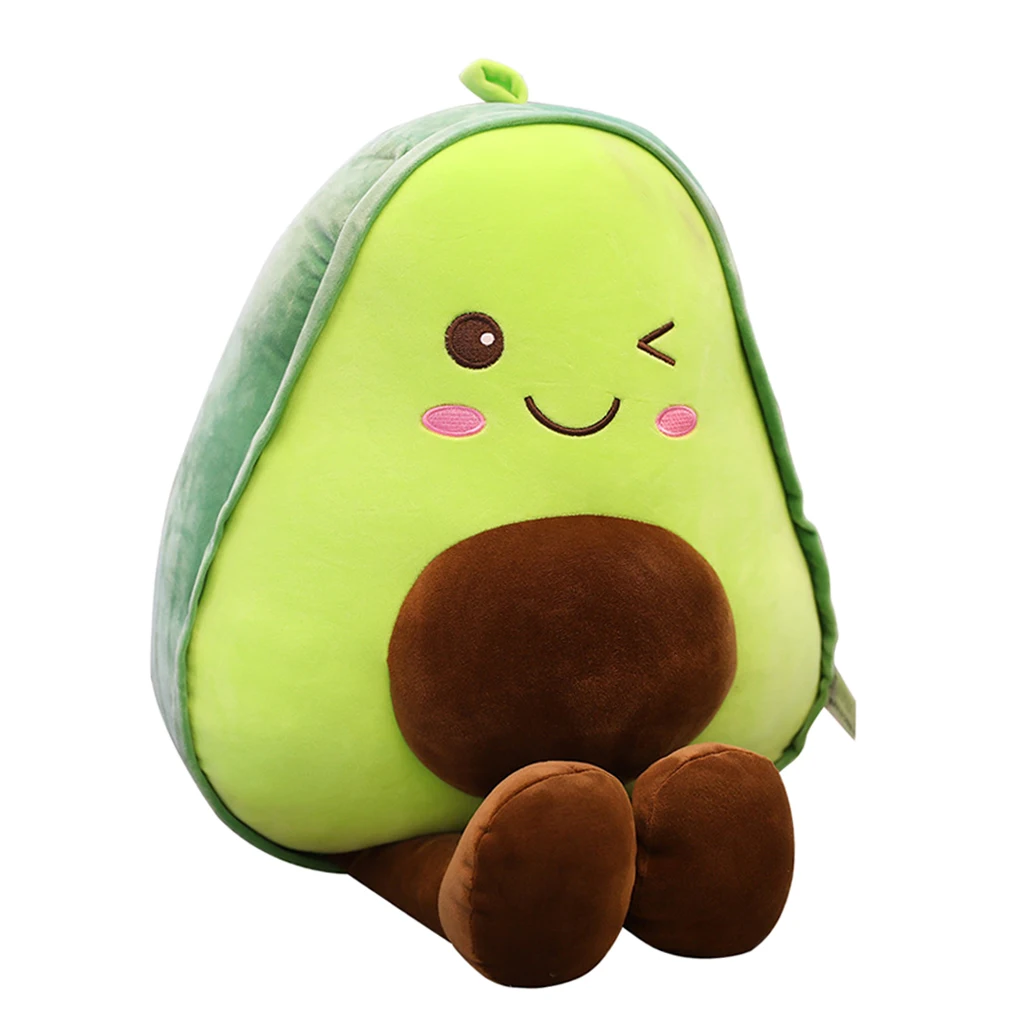 

Симпатичная мягкая плюшевая кукла авокадо 17,72 дюйма, плюшевая игрушка, диванная подушка, домашний декор