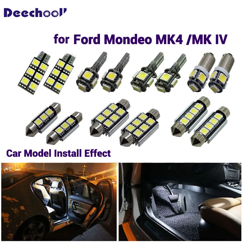 

Автомобисветодиодный Светодиодная лампа для салона автомобиля Deechooll Canbus для Ford Mondeo MK4 /MK IV