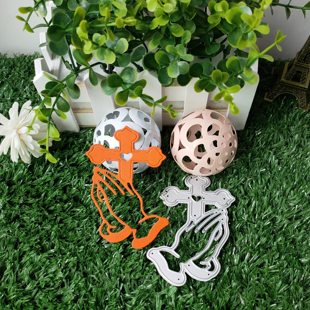 

Metal cutting templates with vine Cross blessing, DIY templates, decorative scrapbooking relief manual, cutting template