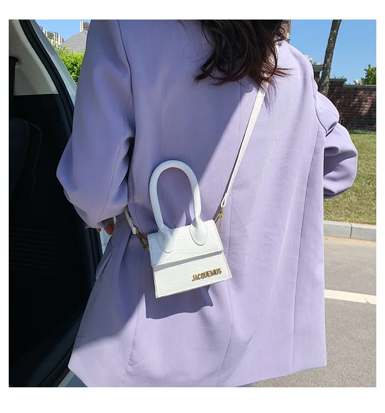 

Jacquemus Mini Purses and Handbags for Women 2020 Crossbody Bag Famous Brand Totes Luxury Designer Hand Bags crocodile pattern