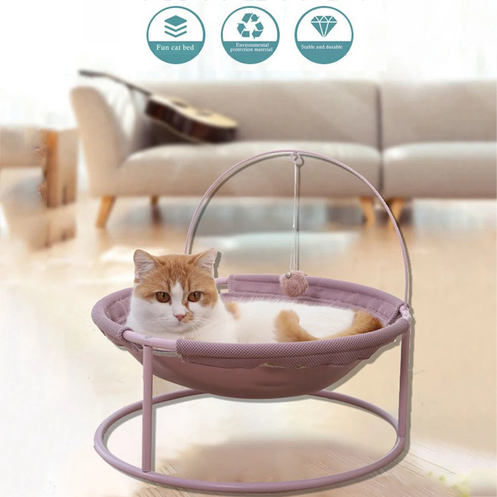 

Breathable Safe Pet Hammock Cats Toy Beds Indoor Hanging Mattress Removable Kitten Lounger Pet Sleep Suppplies with Mint Inside