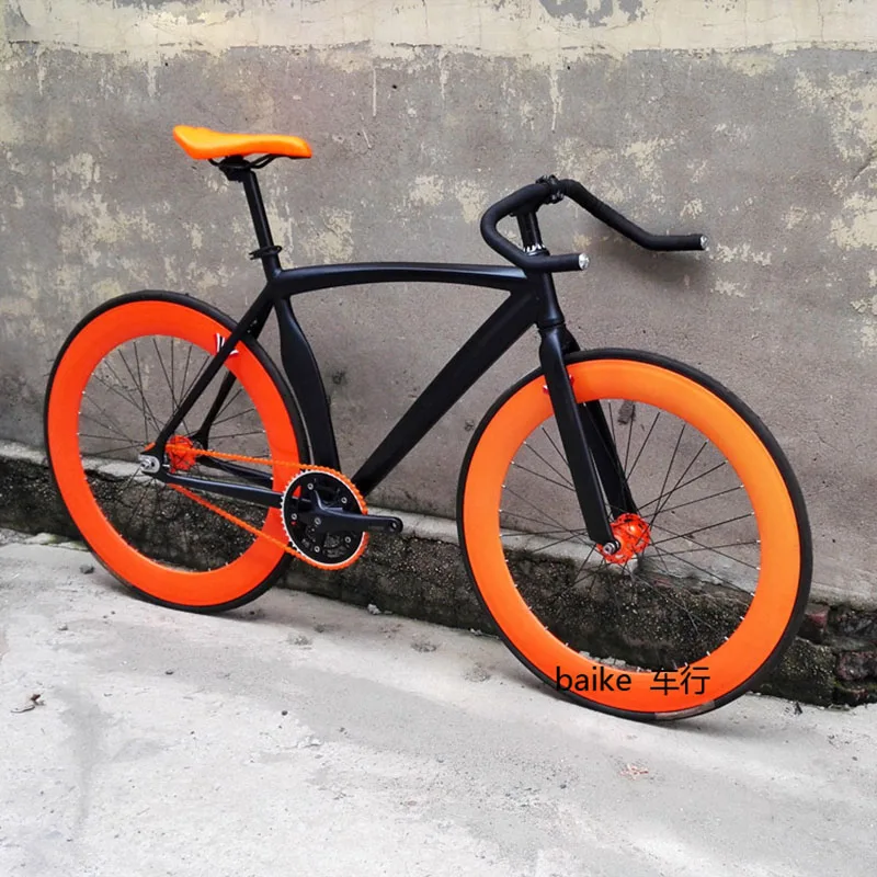 Дорожный Велосипед Fixie с рамой из алюминиевого сплава вилкой 70 мм колеса