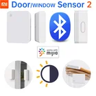 Оригинальный датчик для окон и дверей Xiaomi 2, Bluetooth 5,1, обнаружение окружающего света, запись, открытие, закрытие, уведомление, работа с Mijia XiaoAI