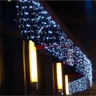Рождественская гирсветильник, 5 м, s, свисающая, 0,4-0,6 м, Садовая, уличная Декоративная гирлянда, светодиодная занавеска, яркая гирлянда