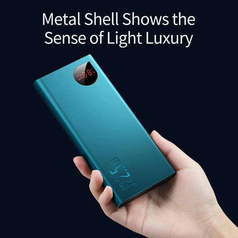 baseus 22 5w 10000mah pd qc 4 0 3 0 power bank fast charging type c powerbank external battery charge for phone free global shipping