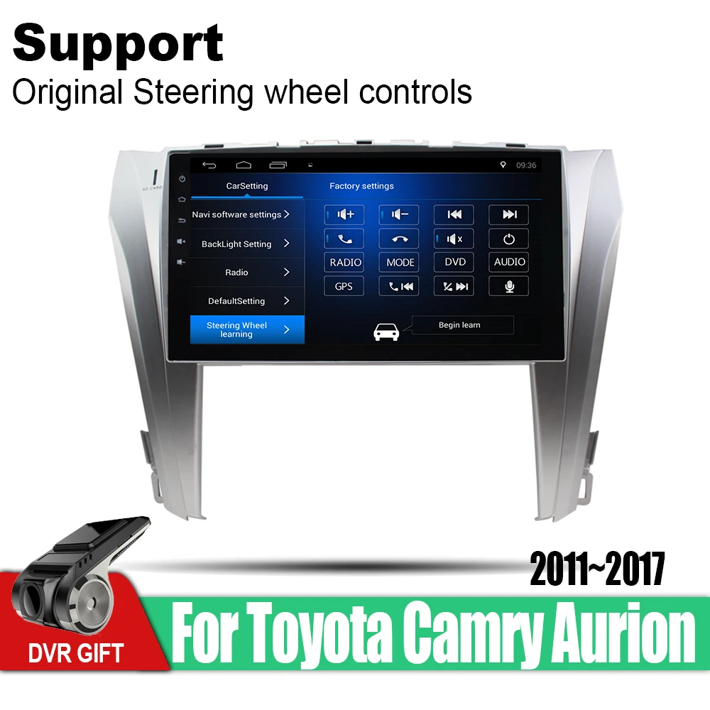 Для Toyota Camry Aurion 2011 2012 2013 2014 2015 2016 аксессуары Android автомобильный мультимедийный