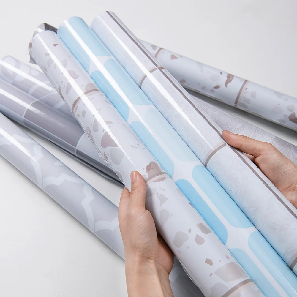 3d marble wall sticker pvc waterproof self adhesive kitchen countertop contact paper diy furniture decoration sticker roll free global shipping