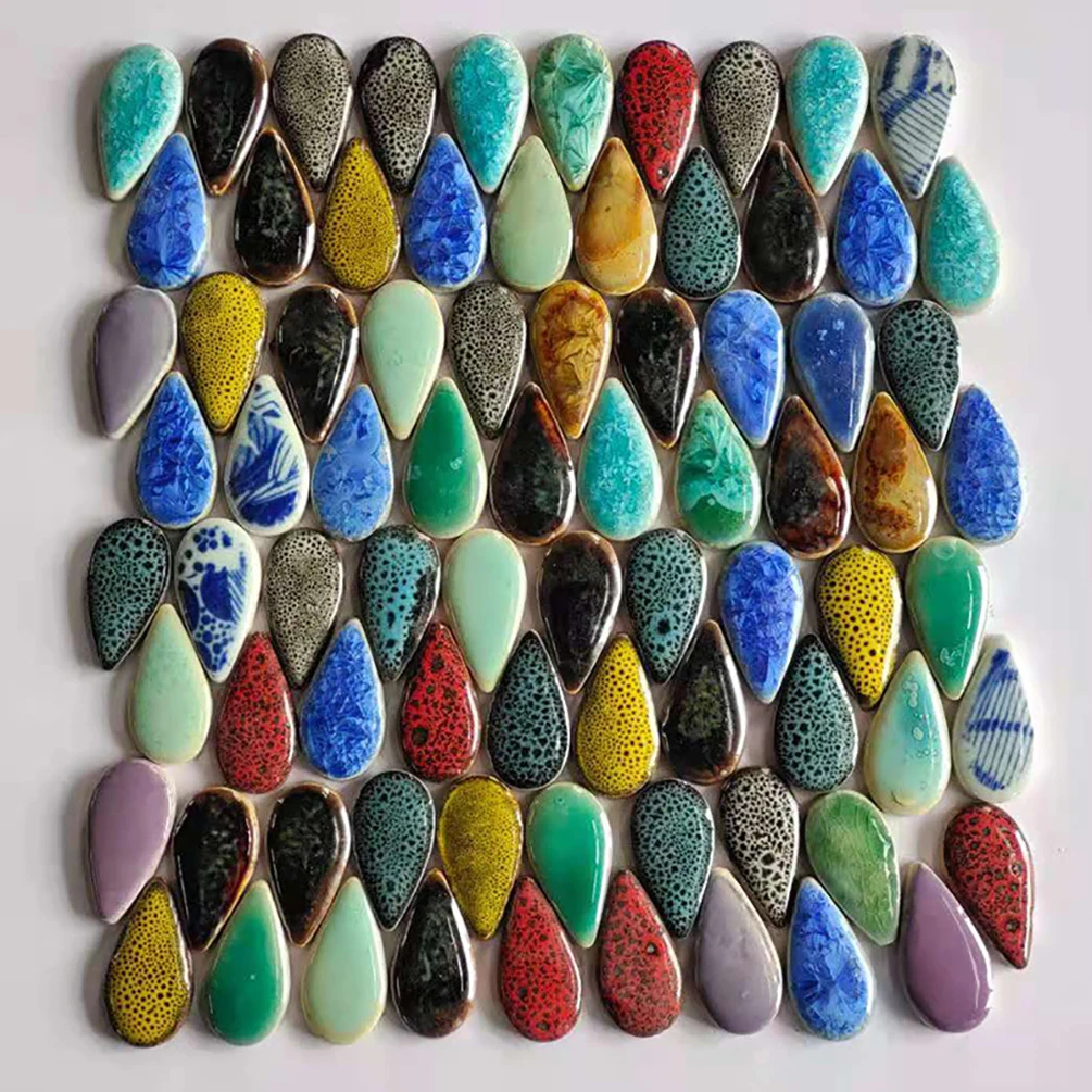 

150g Irregular Mosaic Making Creative Ceramic Mosaic Tiles DIY Hobby Wall Crafts Handmade Decorative Materials Mosaic Pieces