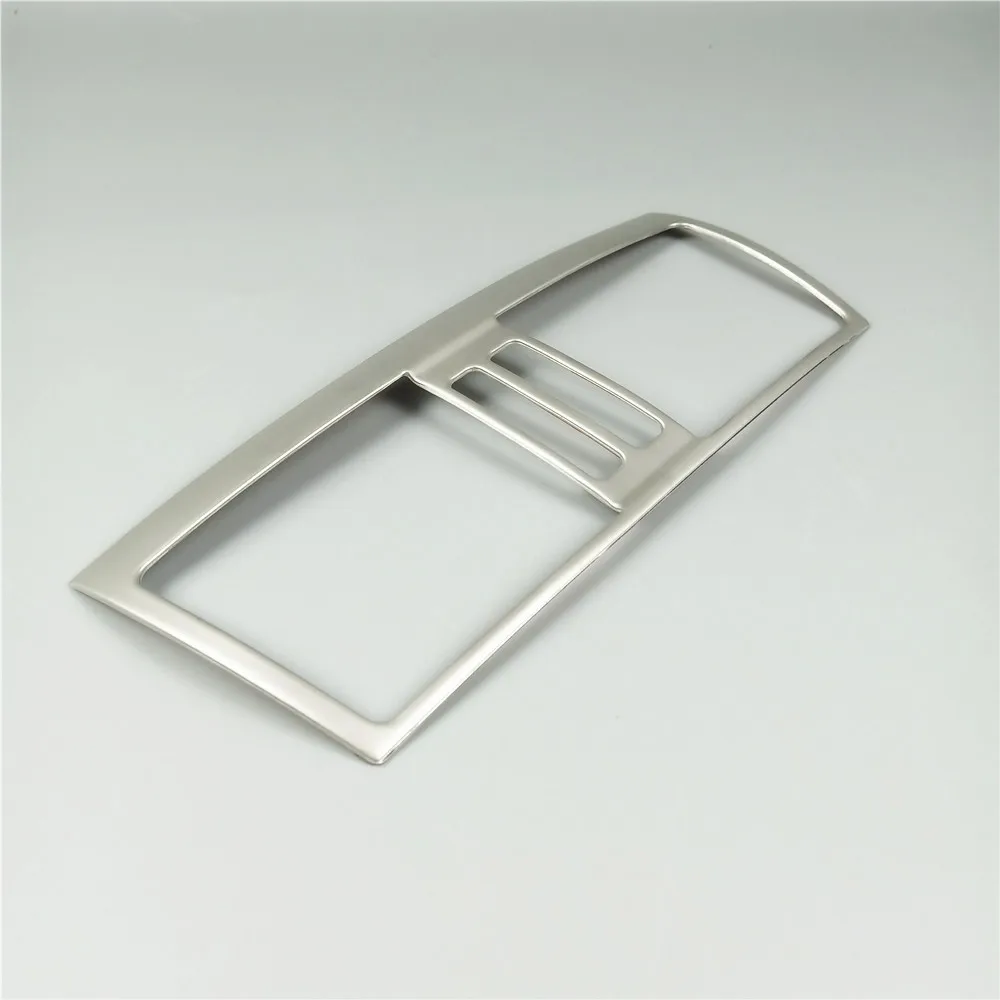 Stainless Steel Armrest Rear Air Conditioner Outlet Frame Decorative Cover Interior Vents Sticker Trim For BMW X5 E70 X6 E71 | Автомобили