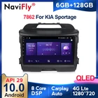 NaviFly 6 ГБ + 128 Гб QLED экран 1280*720 Android 10 для Kia Sportage 3 SL 2010 - 2016 навигация GPS Автомобильный мультимедийный радио плеер