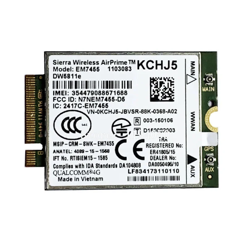 USB модуль EM7455 D5811E PN 3P10 FD / TD LTE CATSH ChG подходит для E7270 E7470 E7370 E5570 E5470 | Компьютеры и офис