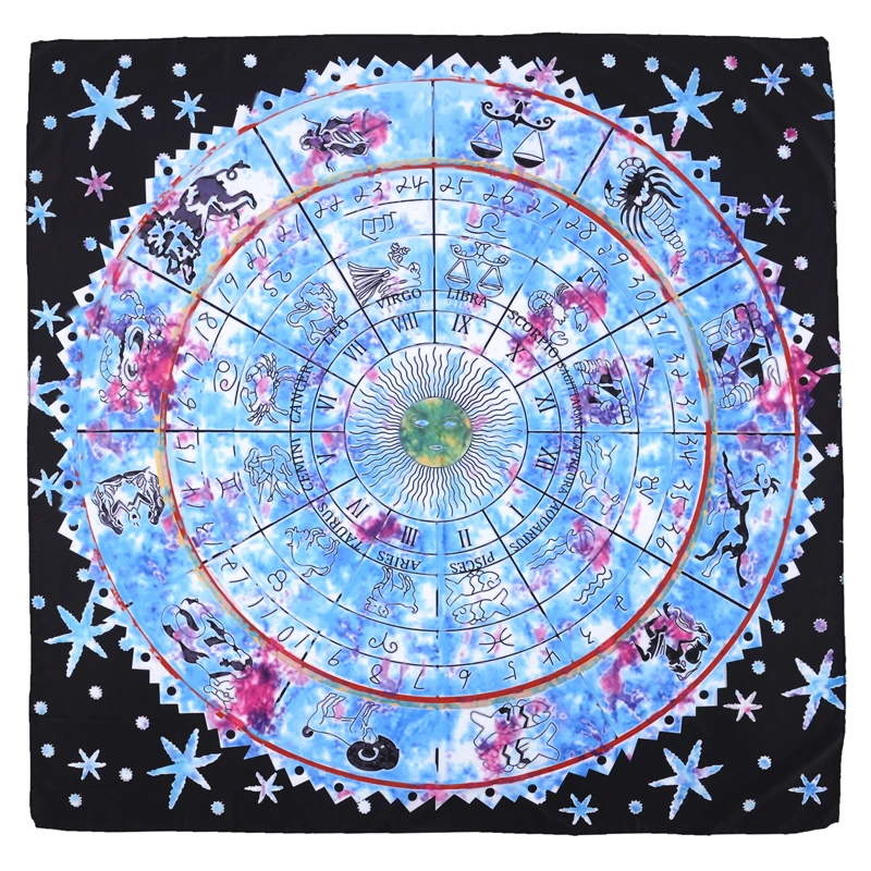 Карта Tarot скатерть гадание для классического Таро с цветами тенью гадания