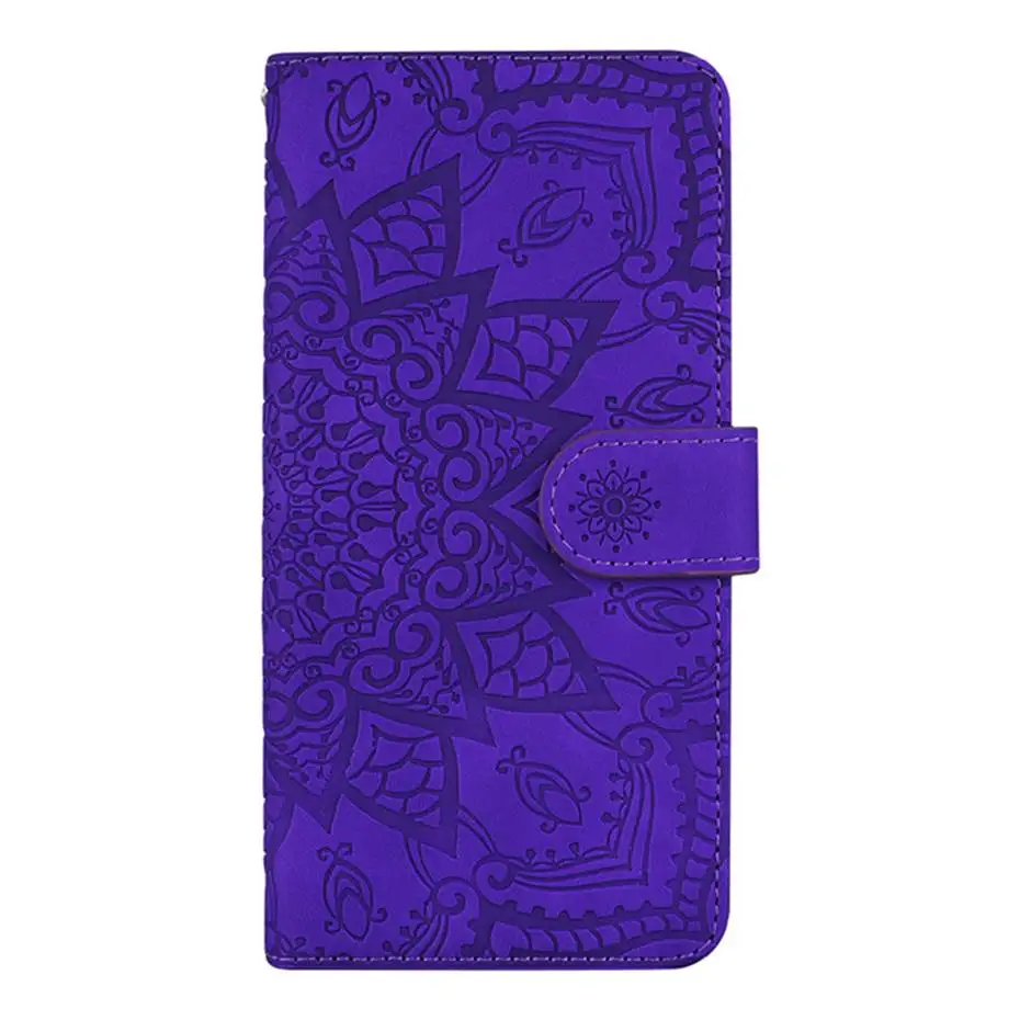 Кожаный чехол с откидной крышкой и 3d рисунком мандалы для iPhone 5 6 6S 7 8 Plus бумажник X