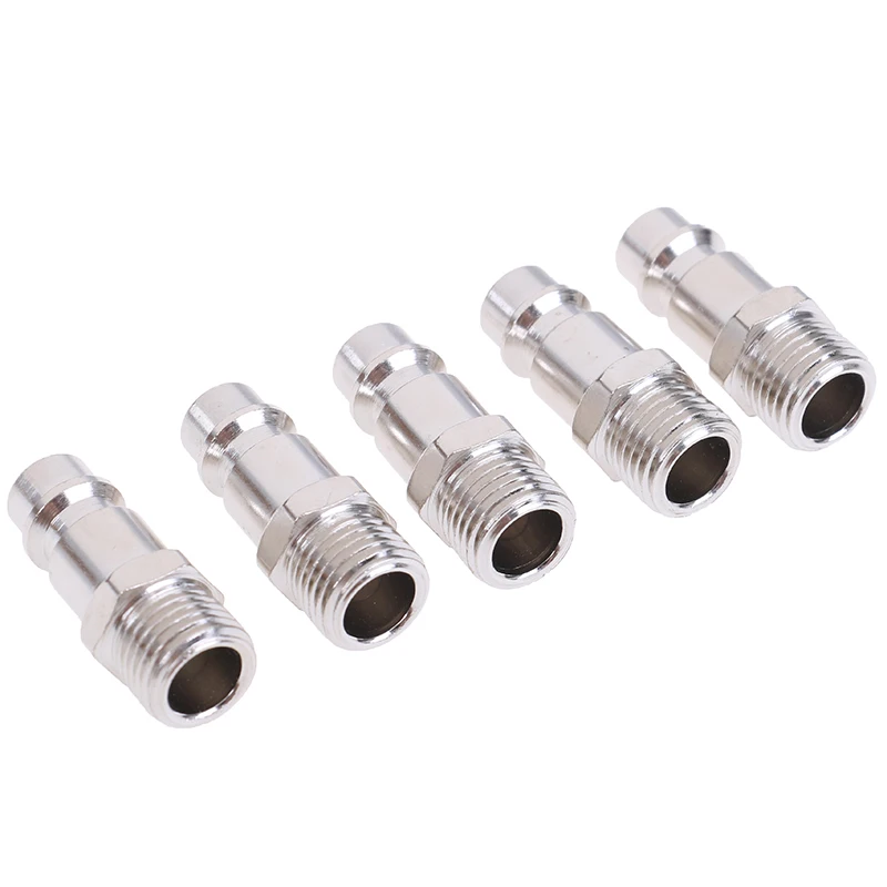 5 шт. Медь железа евро воздушной линии штуцера шланга 1/4 &quotQuick Release воздуха