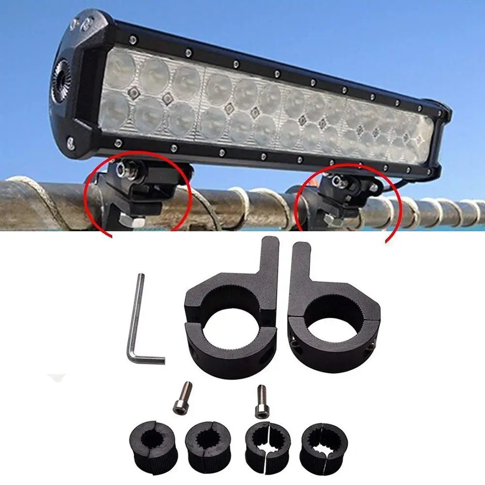 2pcs Roof Bars LED Light Bracket Roll Bar Clamps Tube Clamp for Cage Off Road SUV | Автомобили и мотоциклы